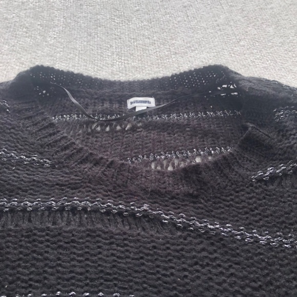 Kismet black and sparkly silver sweater for those cool spring mornings,. Large - Picture 5 of 9
